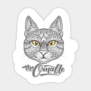 Cat ornament decoration Sticker